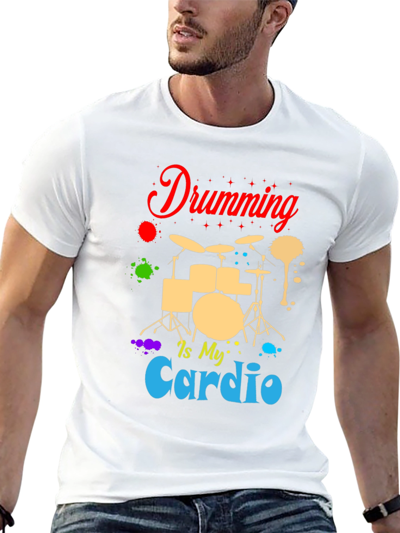Drumming Is My Cardio T-Shirt - Musician Tee