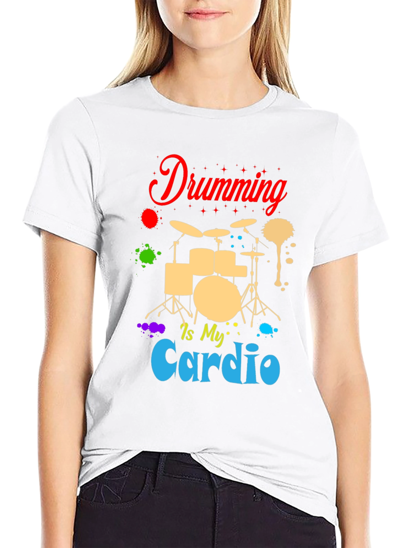 Drumming Is My Cardio T-Shirt - Musician Tee