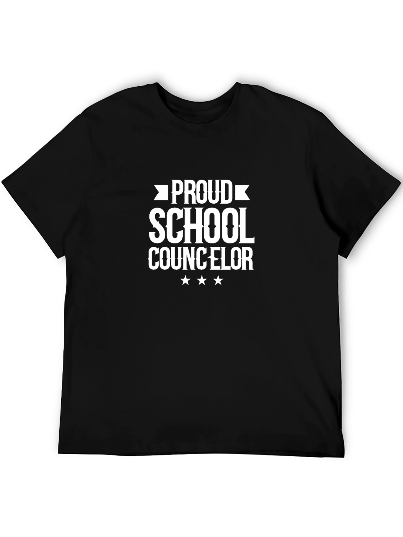 Proud School Counselor Black T-Shirt
