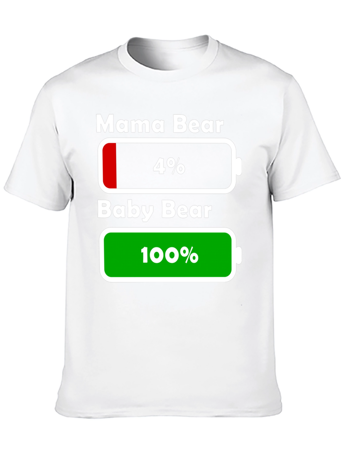 Mama & Baby Bear Battery Low/Full T-Shirt