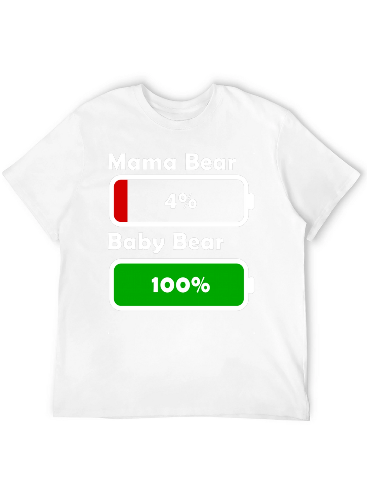 Mama & Baby Bear Battery Low/Full T-Shirt