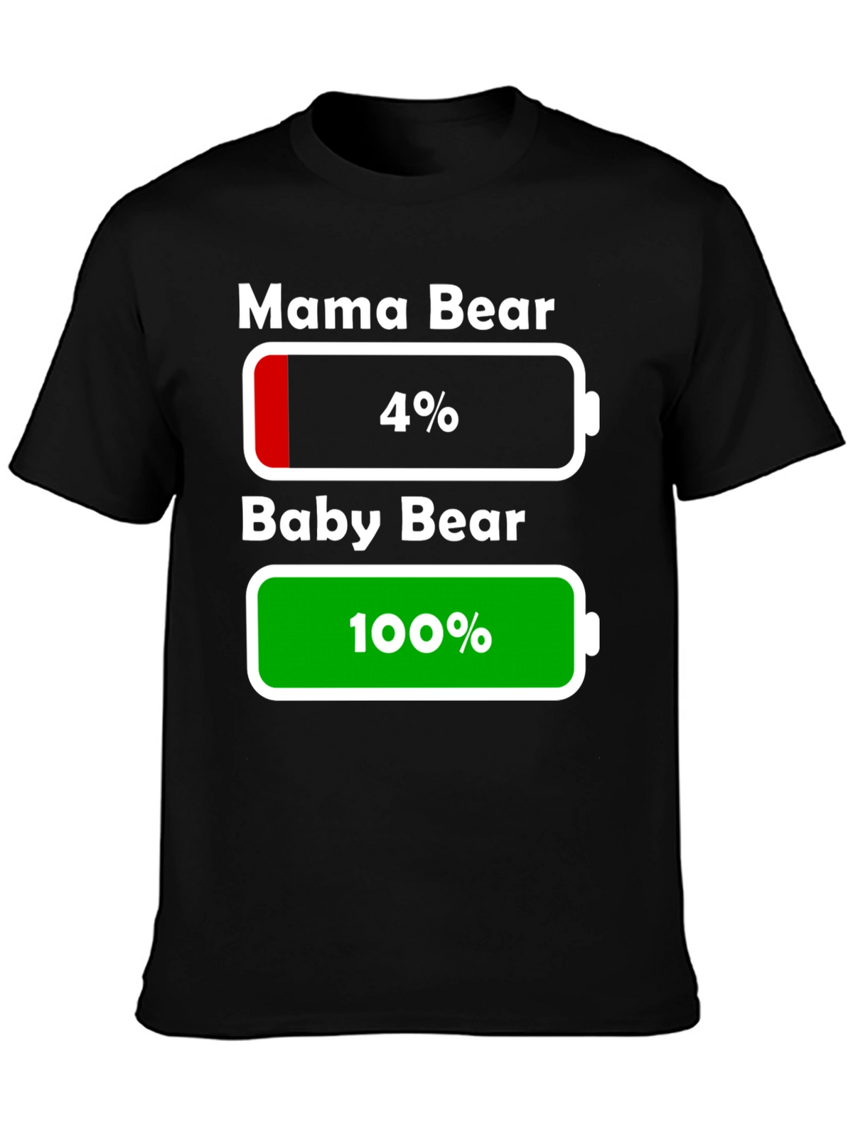 Mama & Baby Bear Battery Low/Full T-Shirt