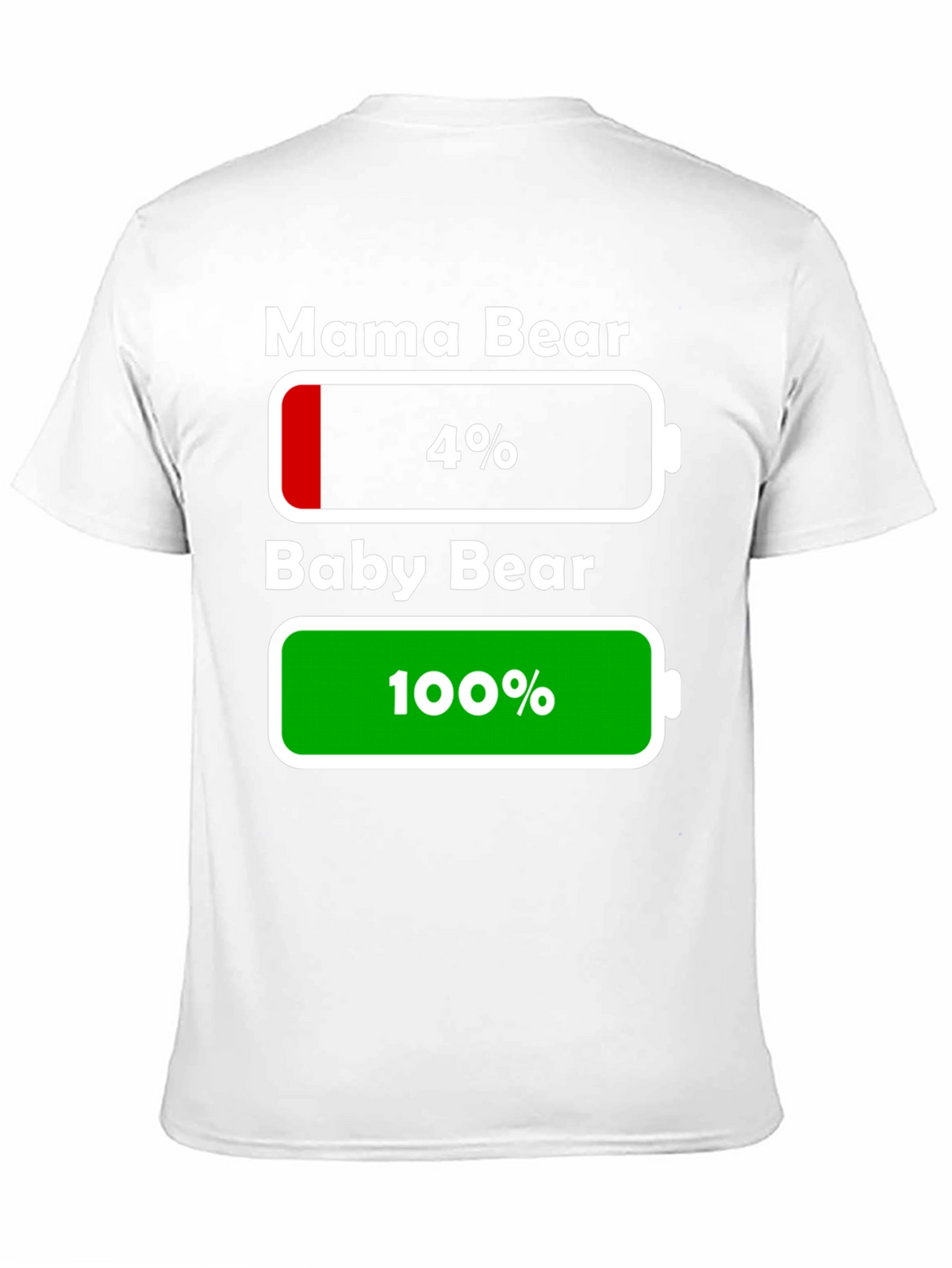 Mama & Baby Bear Battery Low/Full T-Shirt