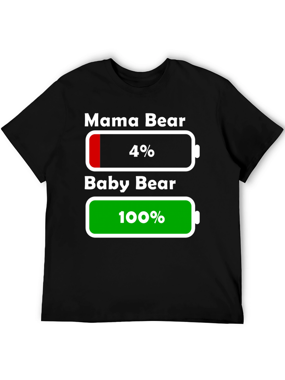Mama & Baby Bear Battery Low/Full T-Shirt