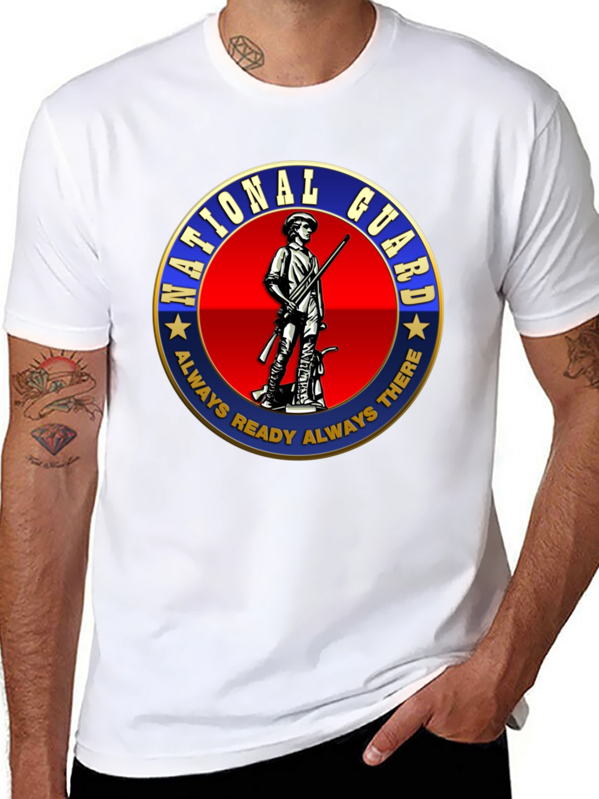 National Guard Patriotic T-Shirt