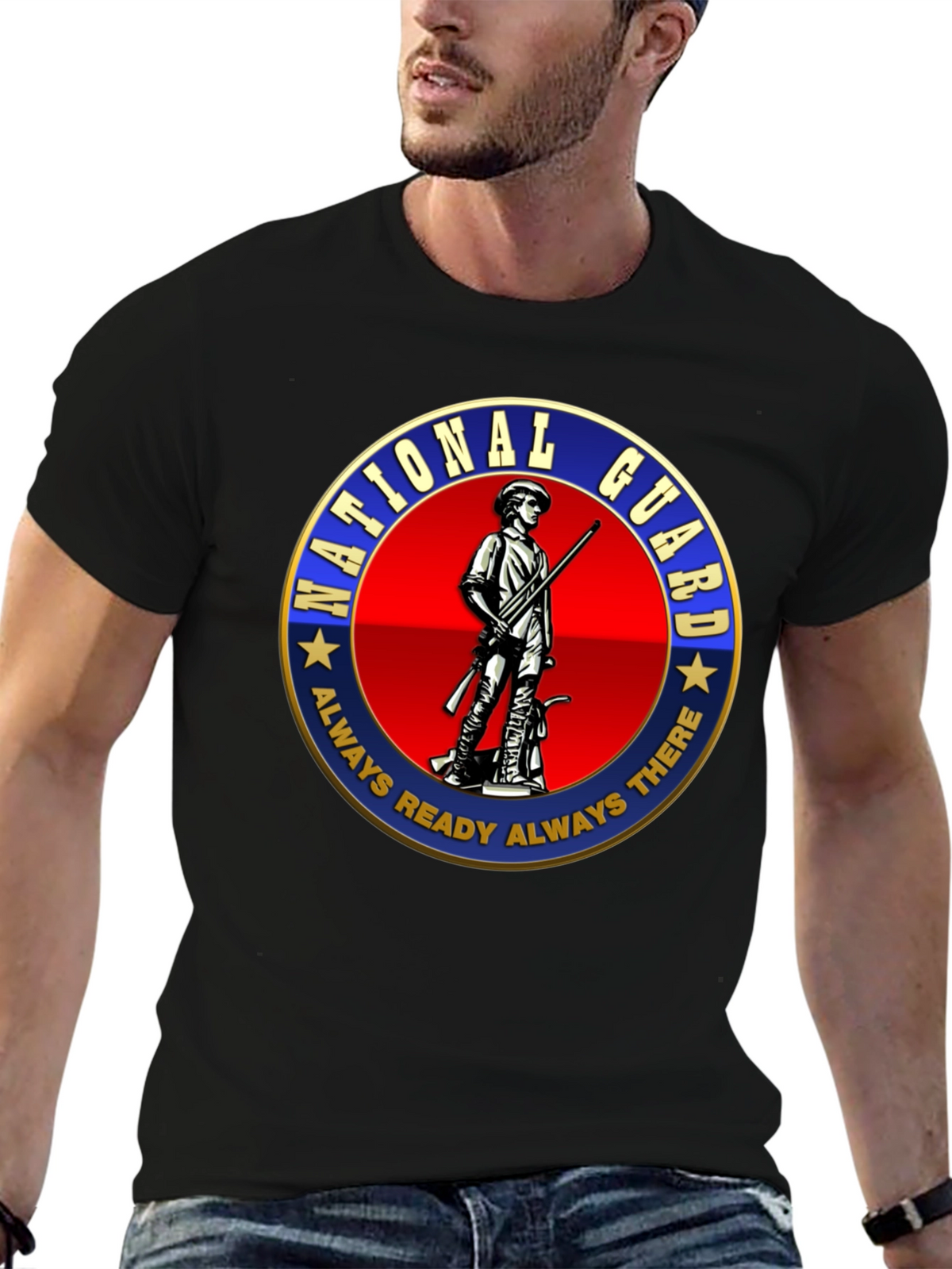 National Guard Patriotic T-Shirt