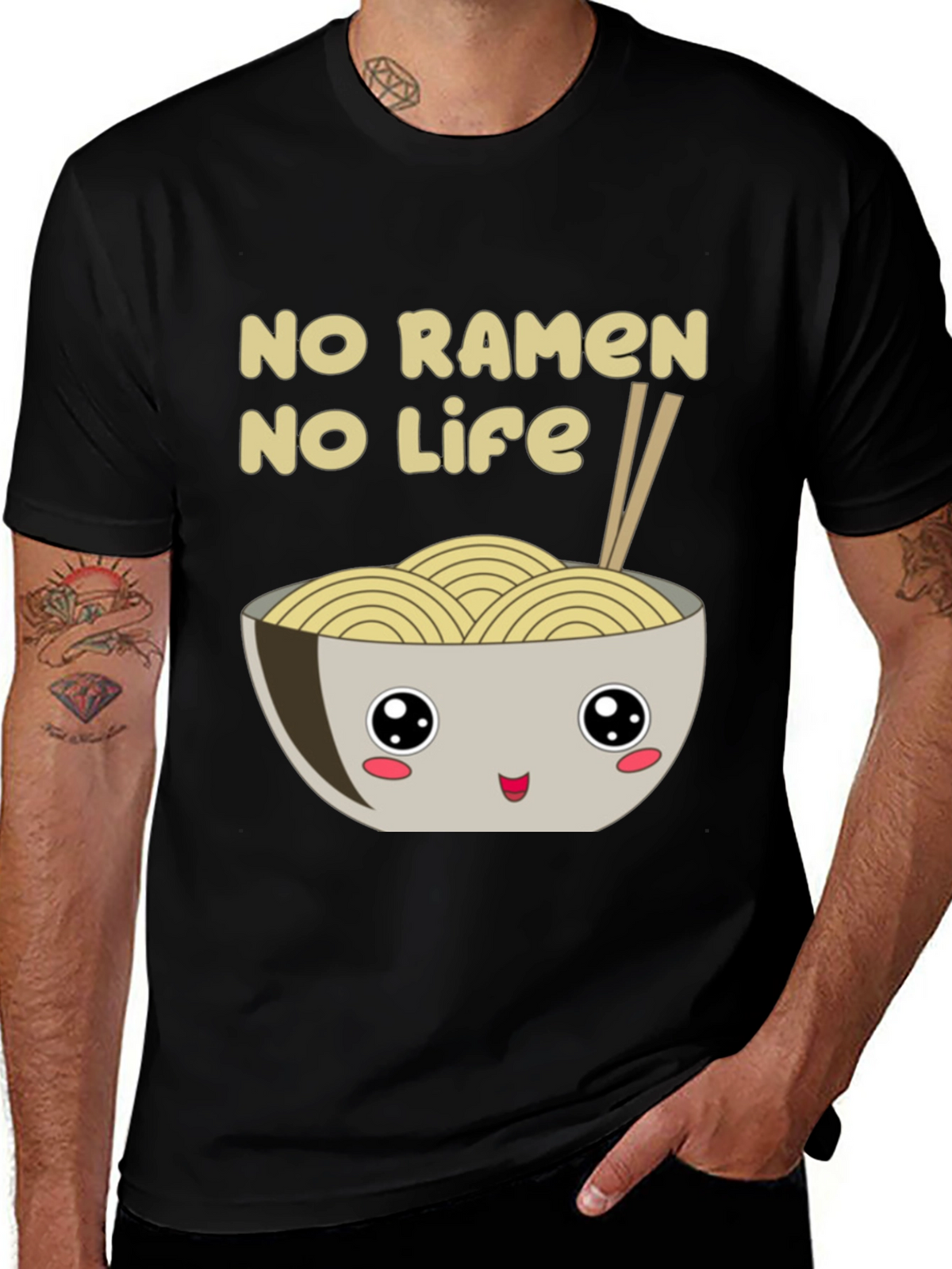 No Ramen No Life Graphic T-Shirt