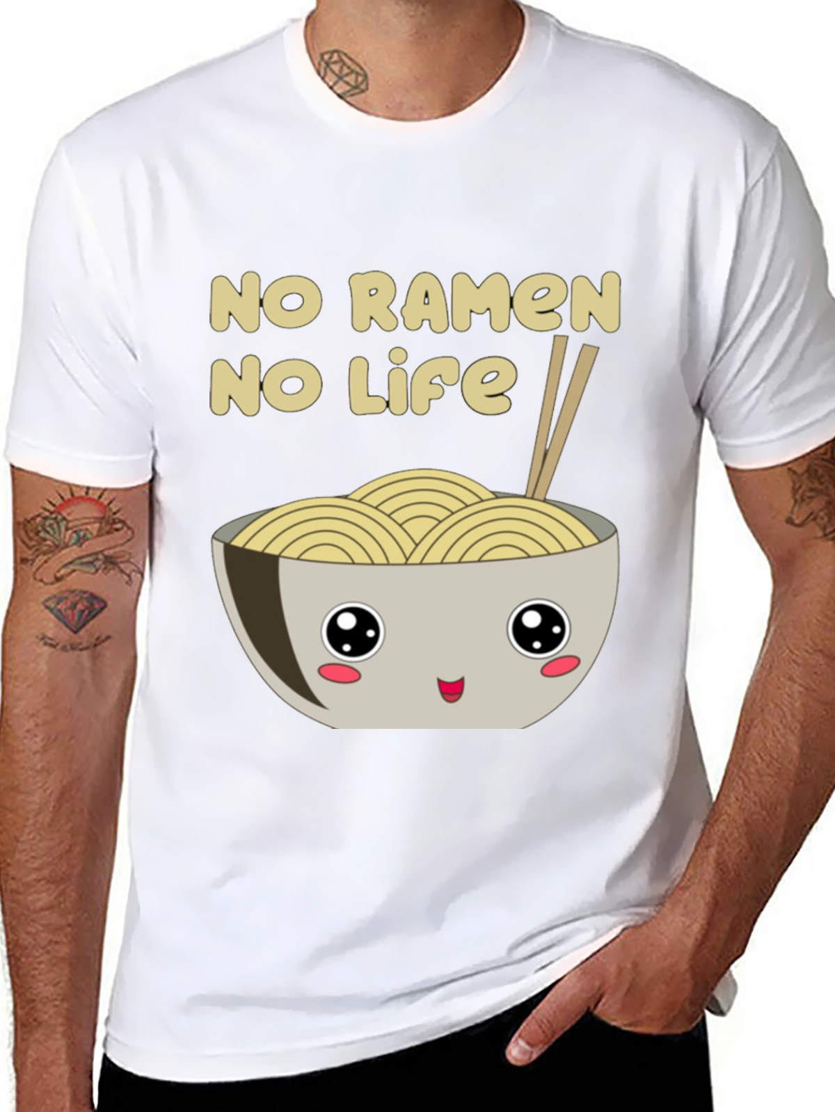 No Ramen No Life Graphic T-Shirt