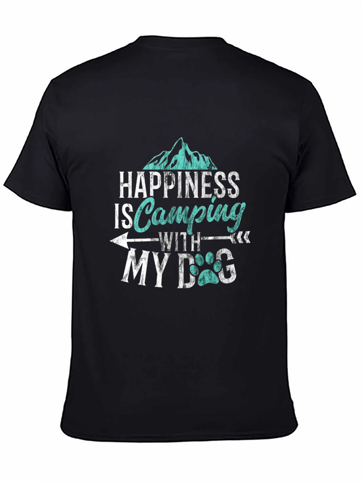 Happiness is Camping with My Dog T-Shirt