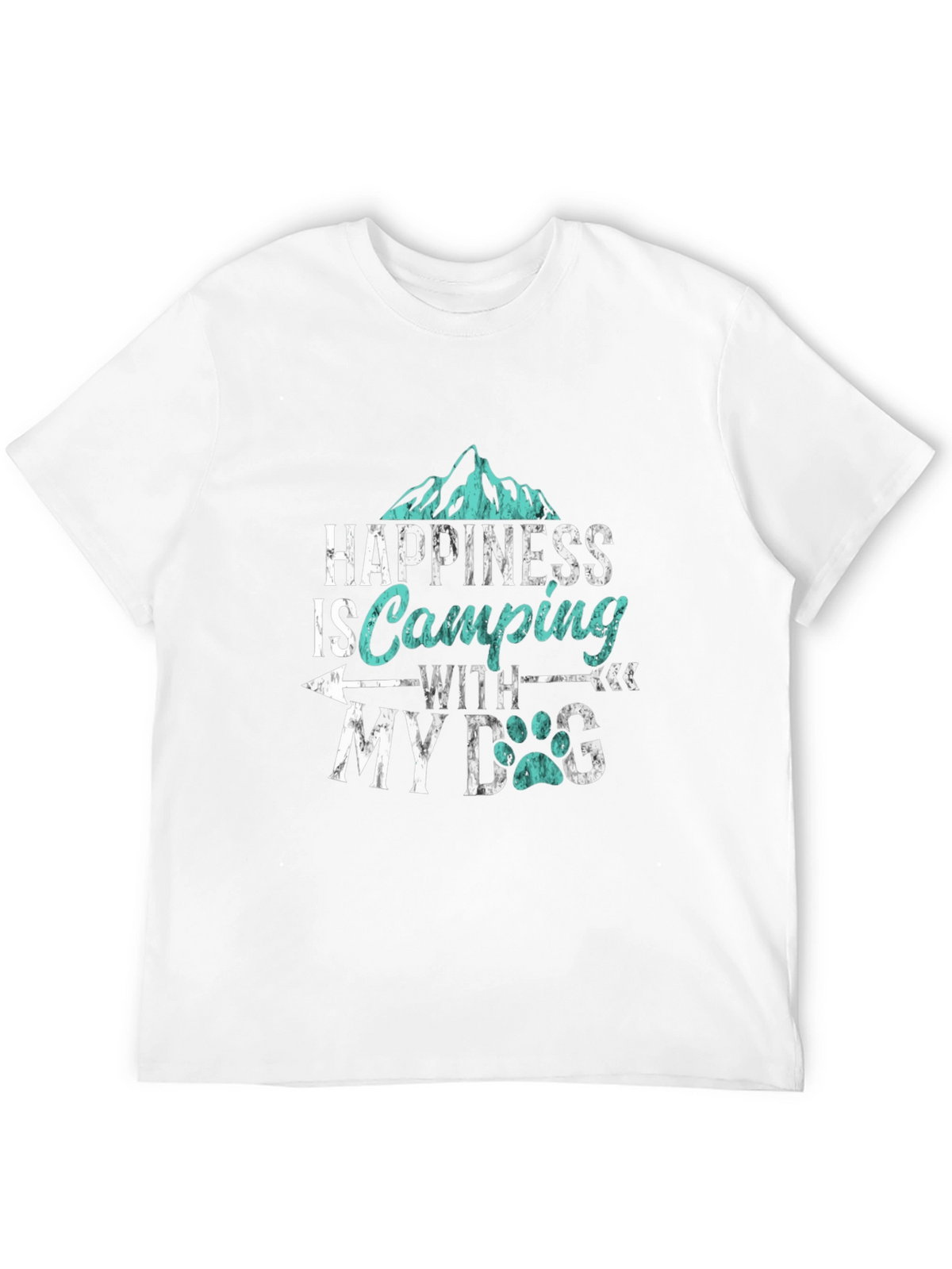 Happiness is Camping with My Dog T-Shirt