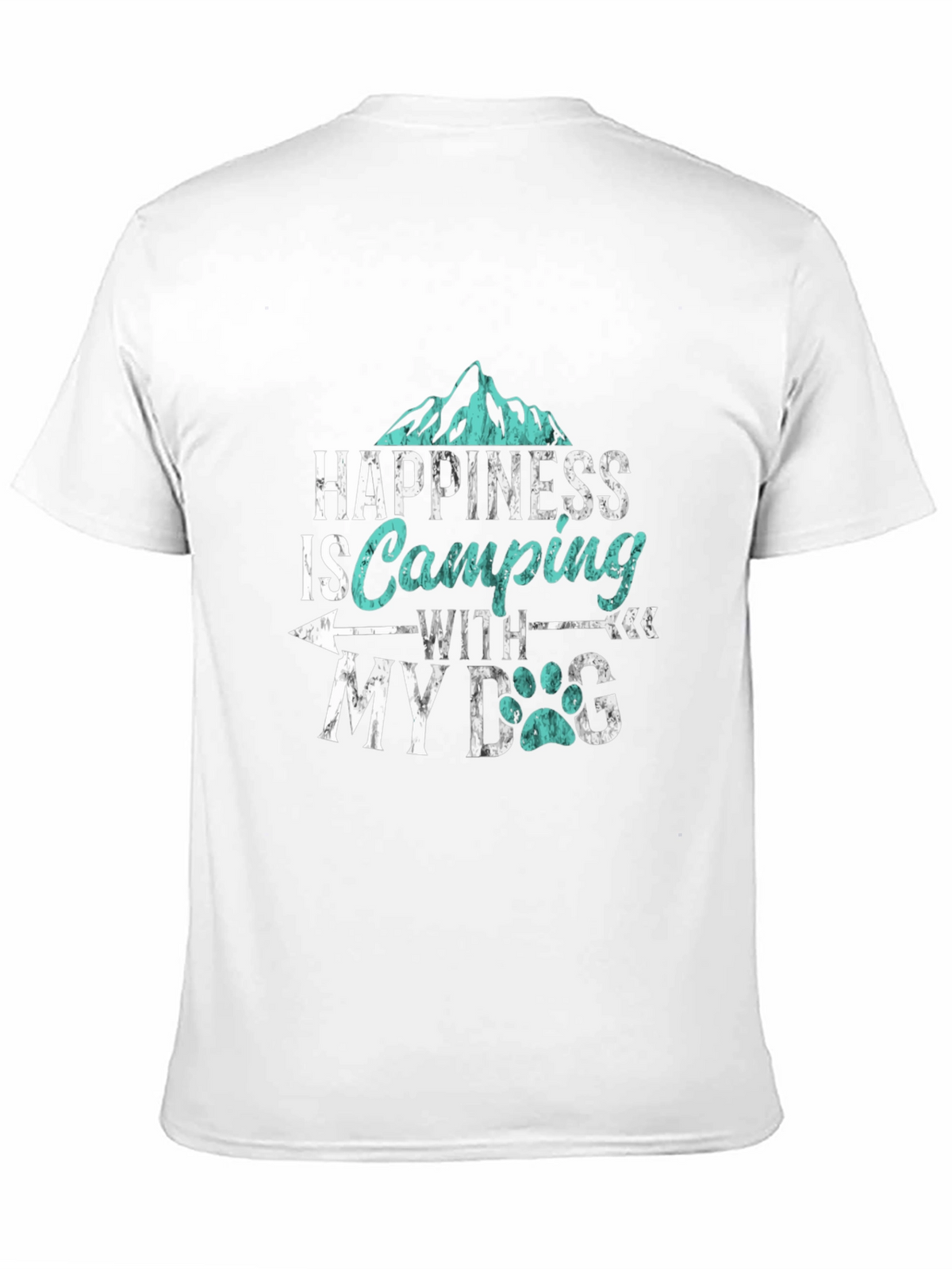 Happiness is Camping with My Dog T-Shirt