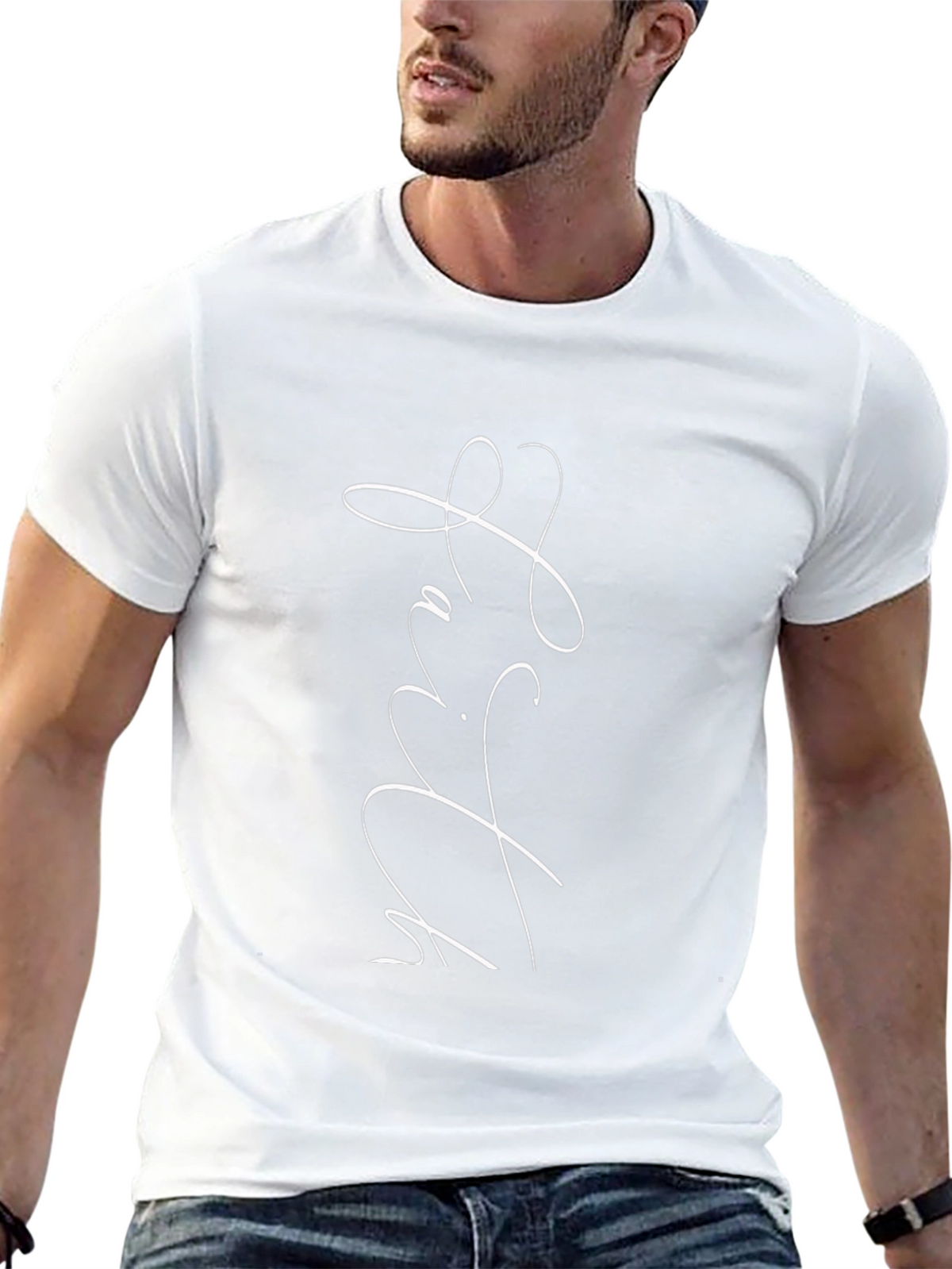 Faith Script Black T-Shirt