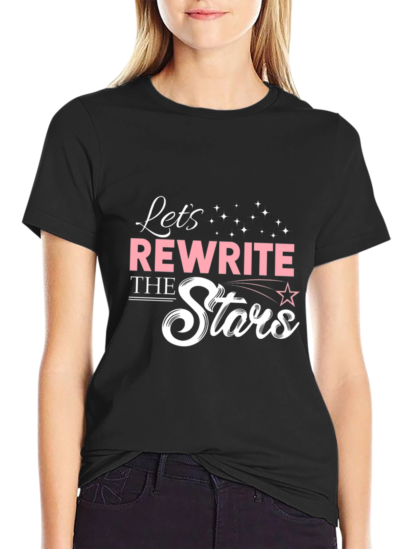 Rewrite The Stars Graphic Tee - Unisex Black T-Shirt