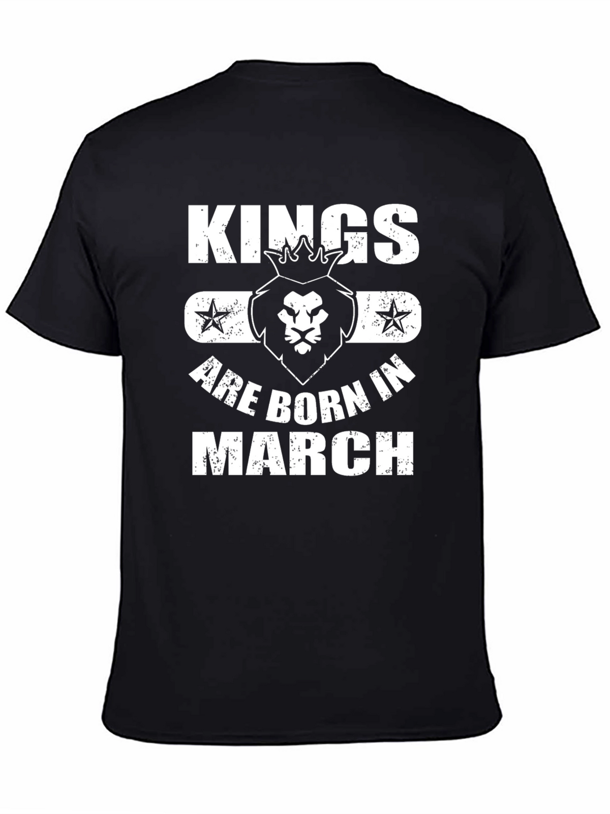 Kings Are Born in March Black T-Shirt