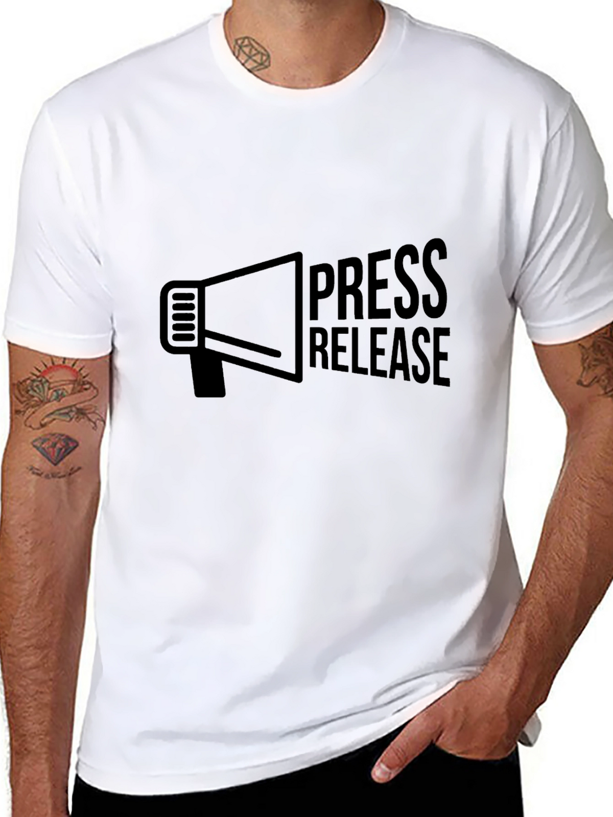 Press Release Graphic Tee - Black T-Shirt