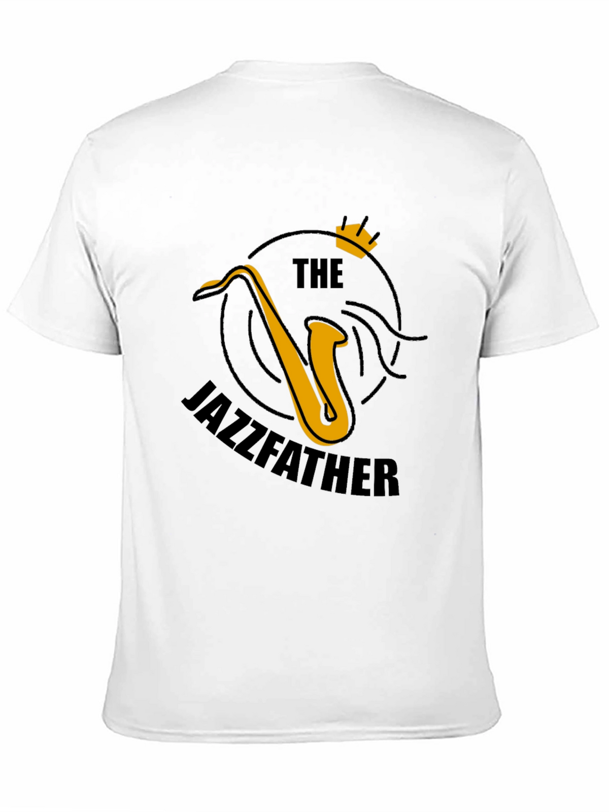 Jazzfather Saxophone Graphic Tee - Black