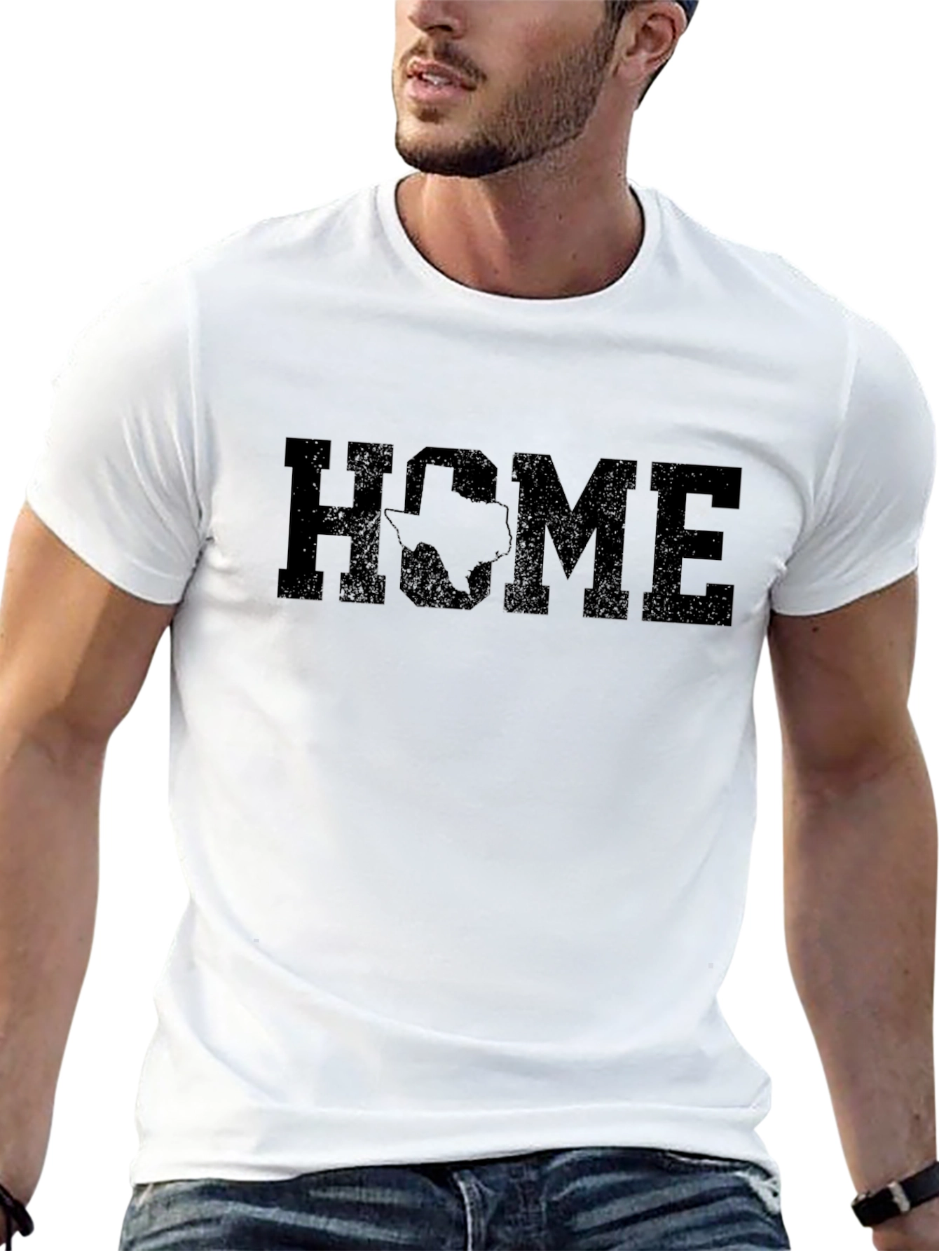Texas Home Graphic T-Shirt - Black