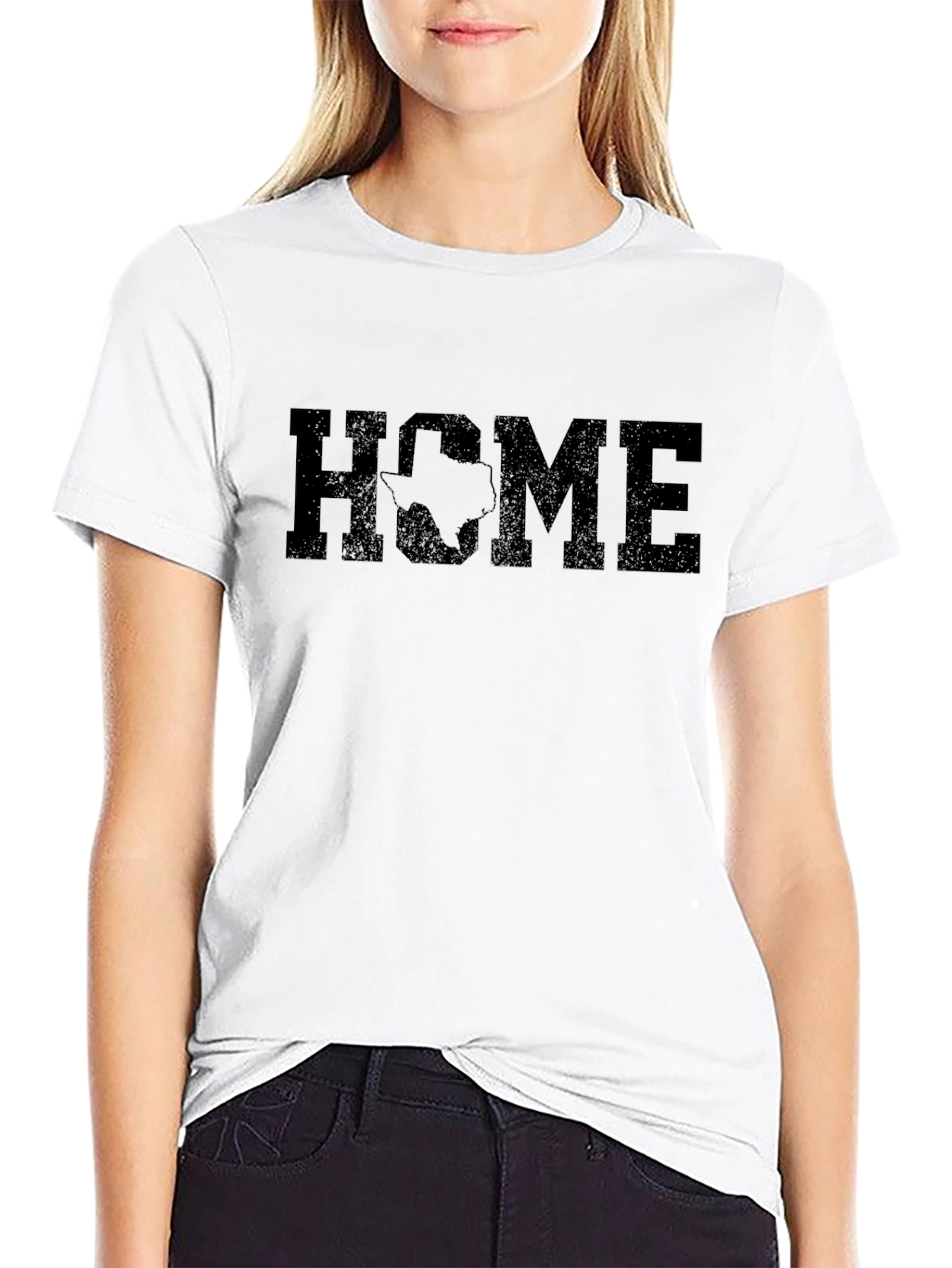 Texas Home Graphic T-Shirt - Black