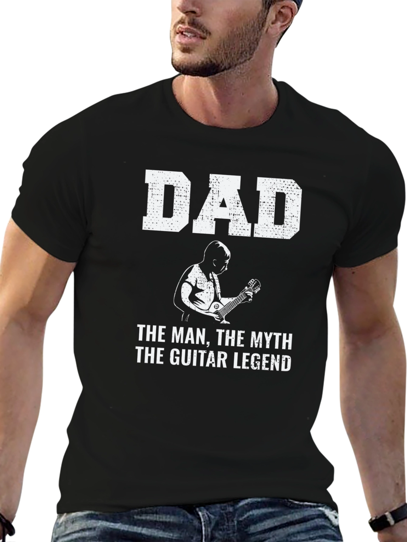 Dad Guitar Legend Graphic T-Shirt