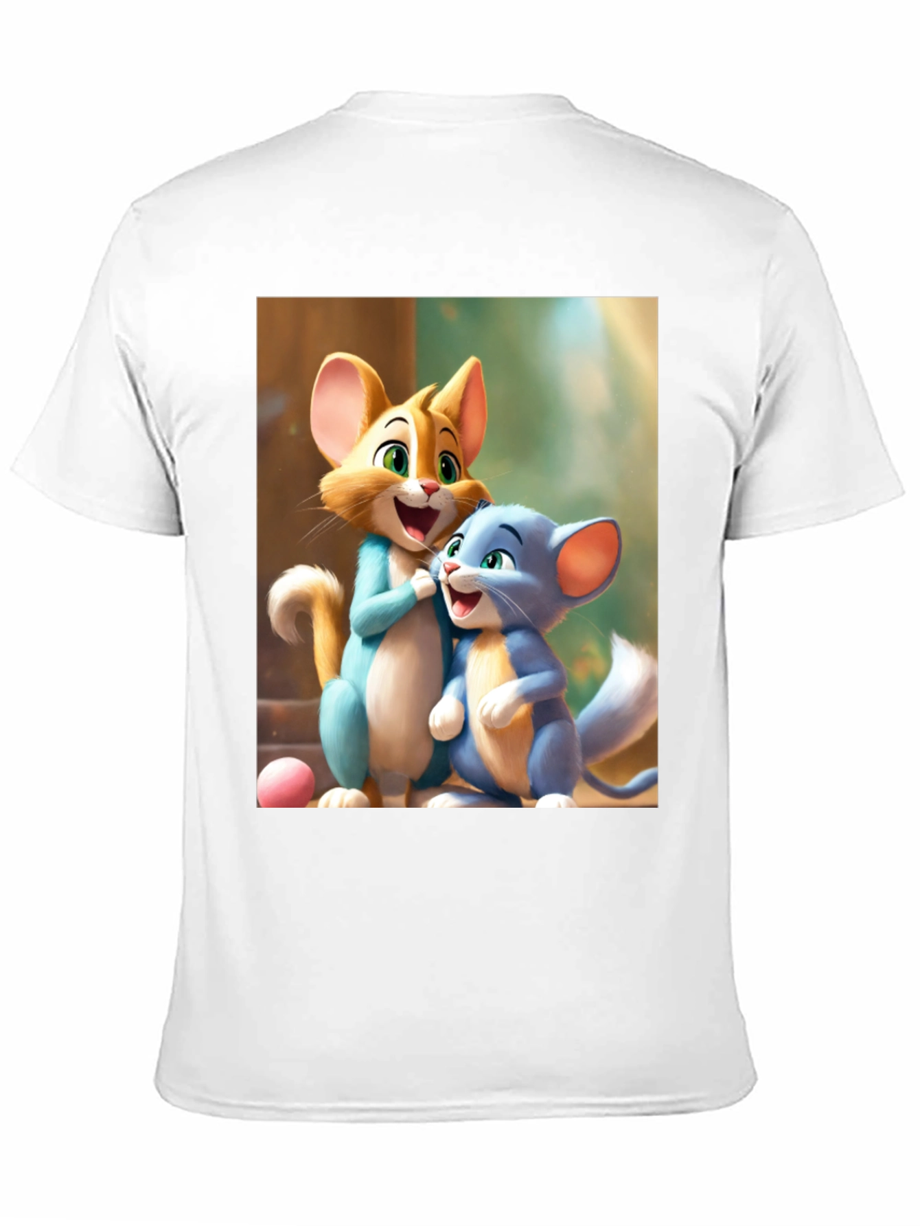 Cartoon Cats Graphic Tee - Fun & Playful Design