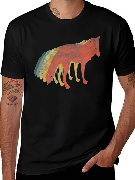 Retro Wolf Pack Graphic T-Shirt - Vintage Style Tee