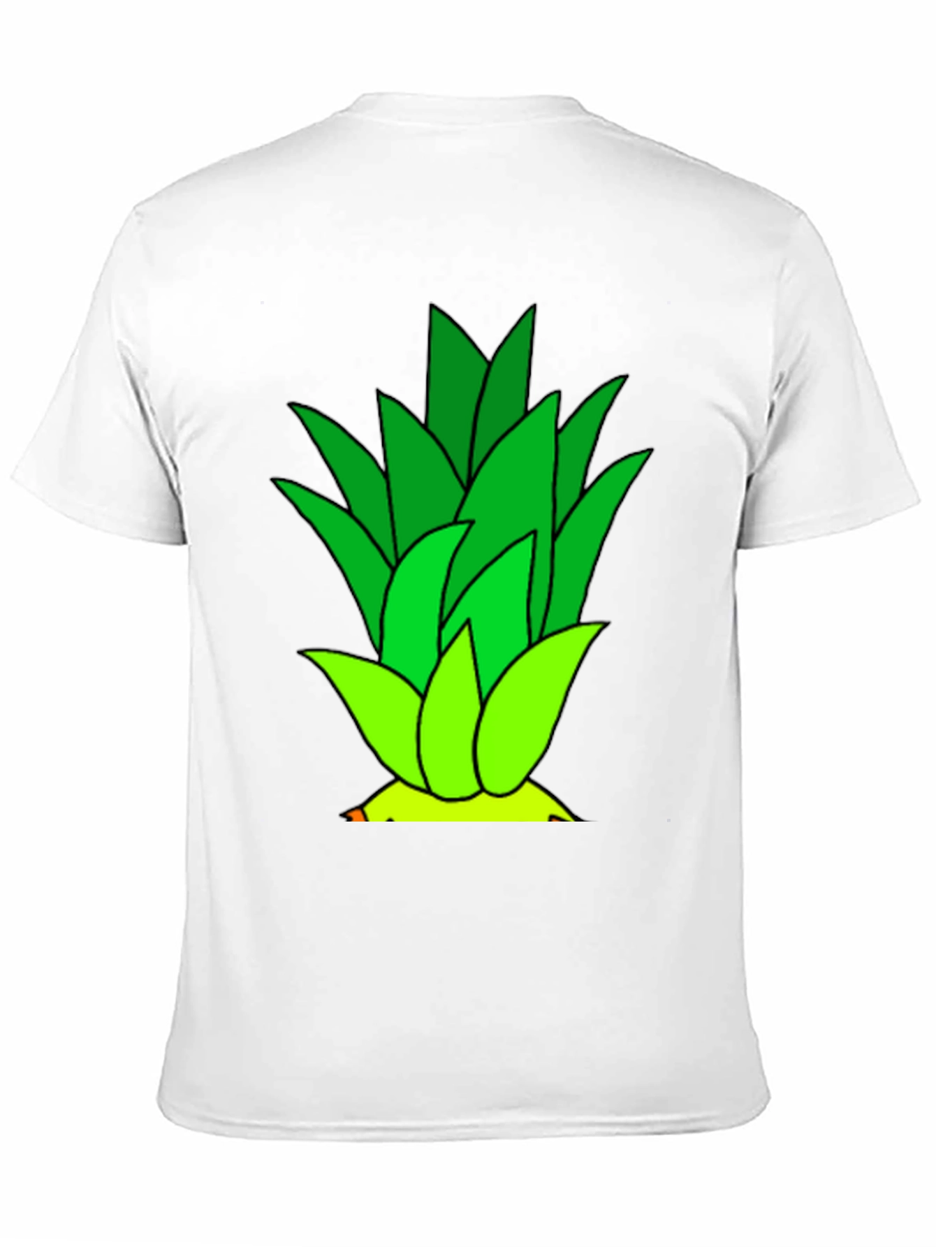 Pineapple Top Graphic Black T-Shirt