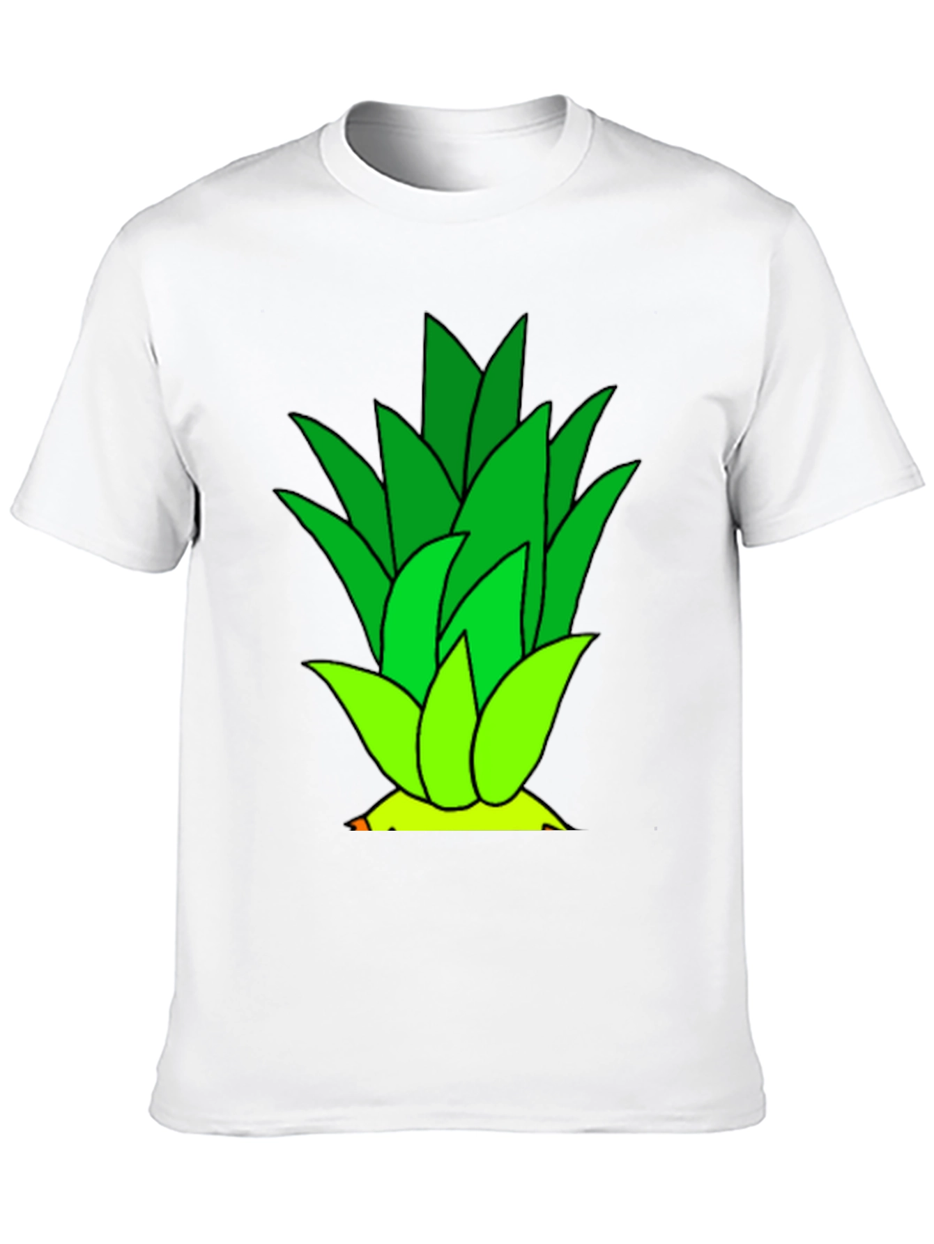 Pineapple Top Graphic Black T-Shirt