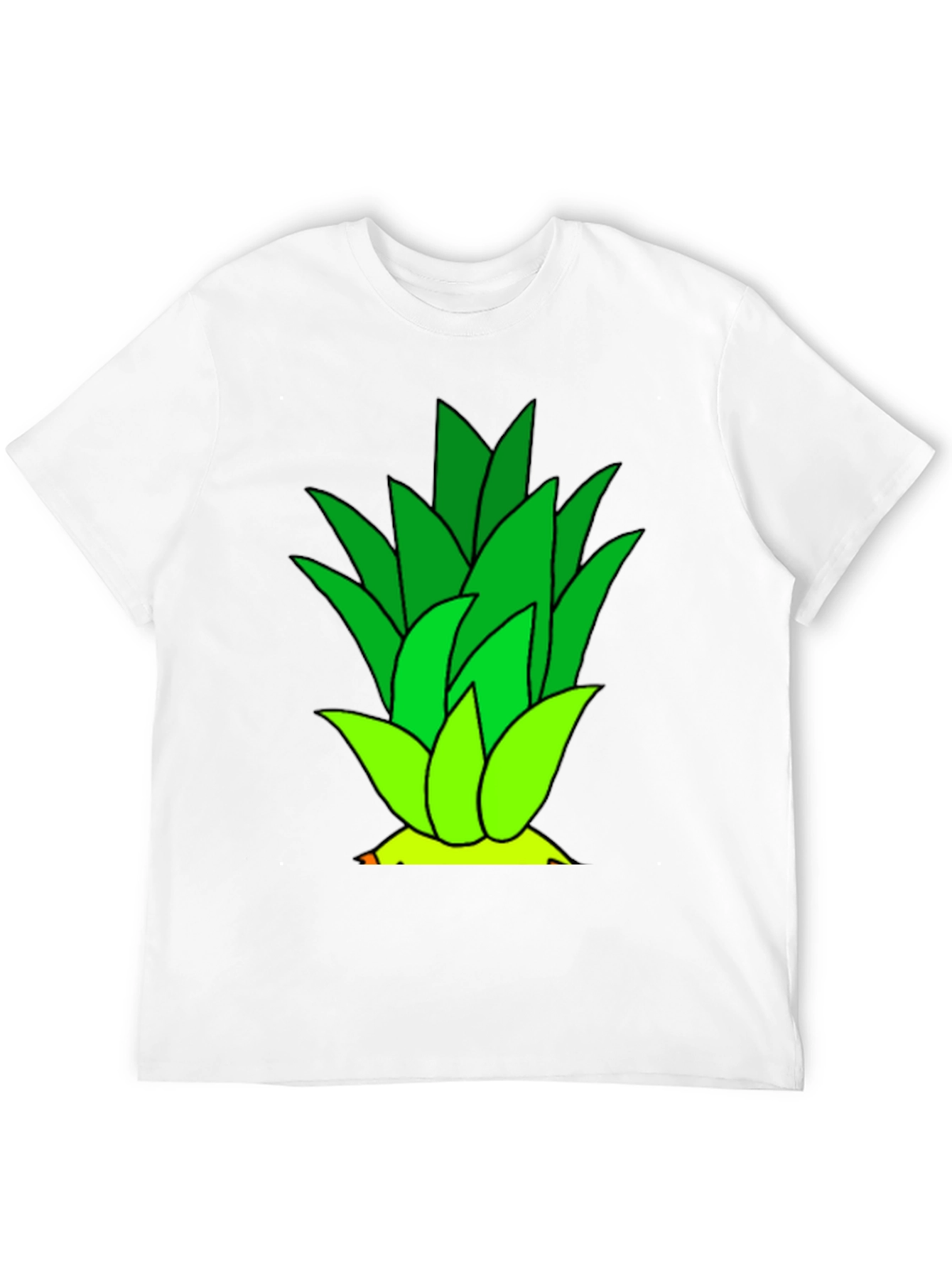 Pineapple Top Graphic Black T-Shirt