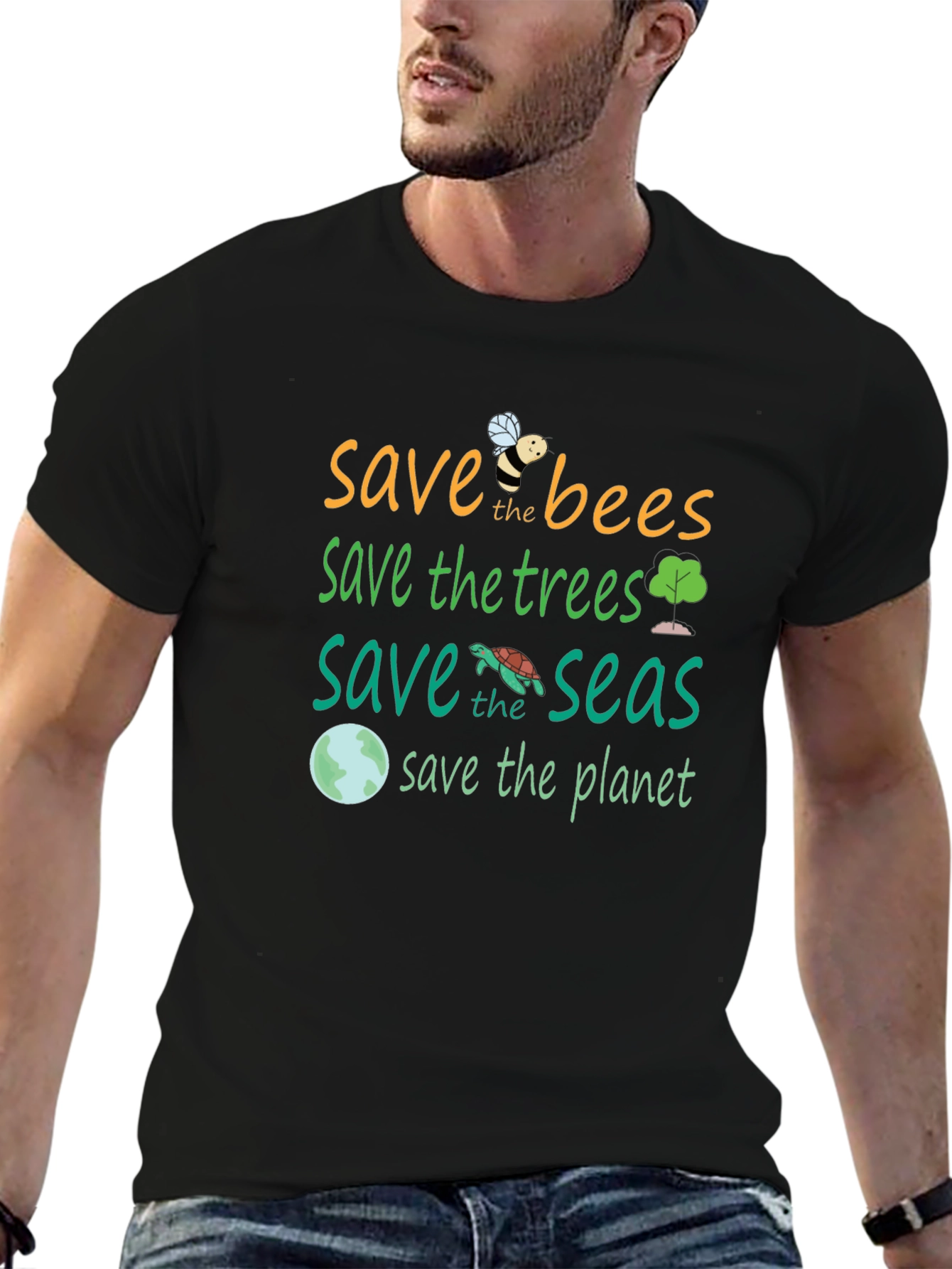Save the Planet Graphic Tee - Eco-Friendly T-Shirt
