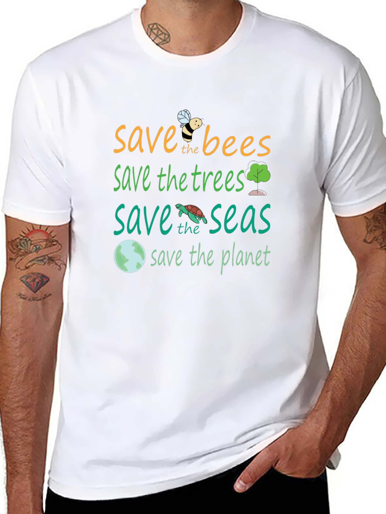 Save the Planet Graphic Tee - Eco-Friendly T-Shirt