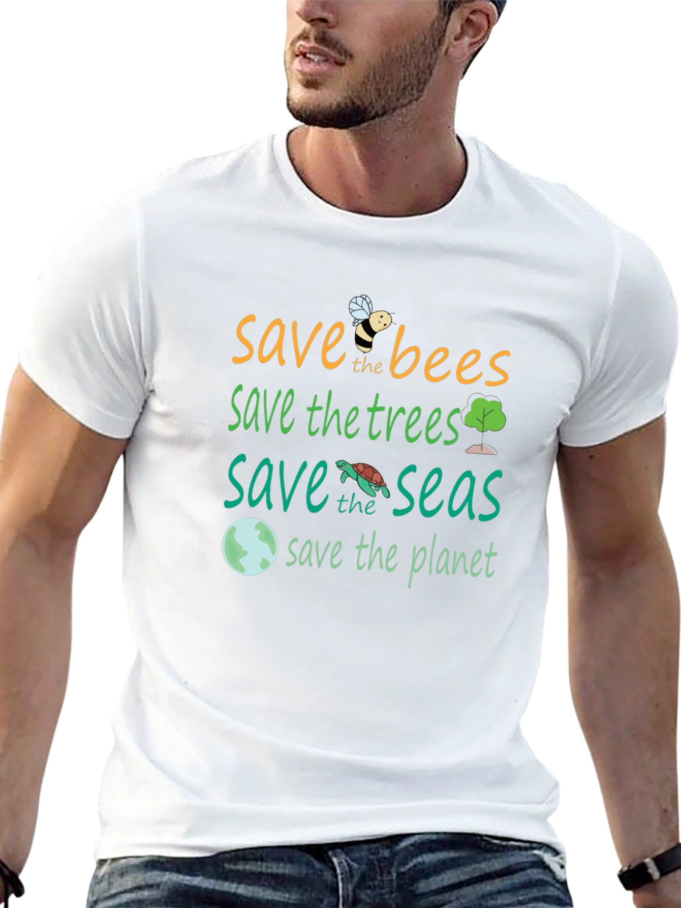 Save the Planet Graphic Tee - Eco-Friendly T-Shirt