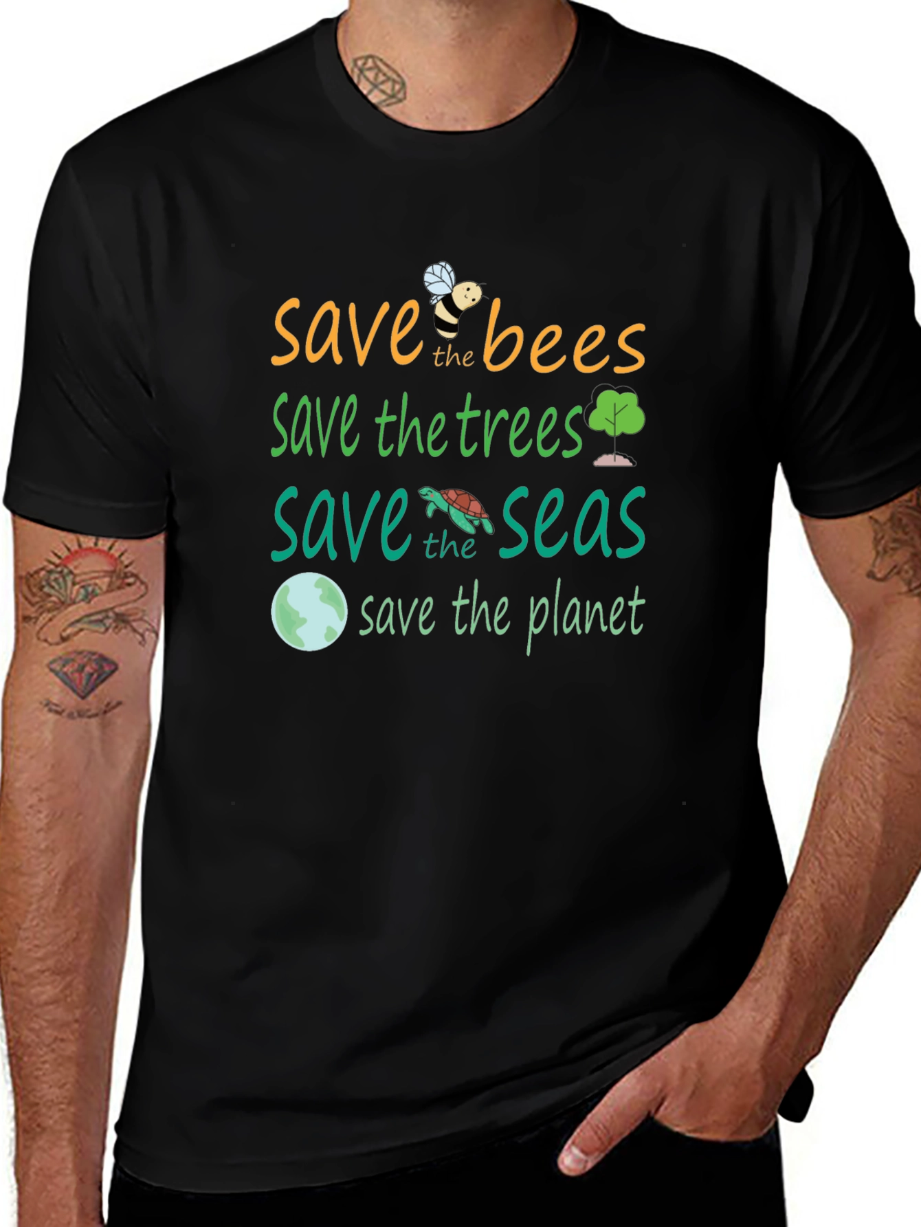 Save the Planet Graphic Tee - Eco-Friendly T-Shirt