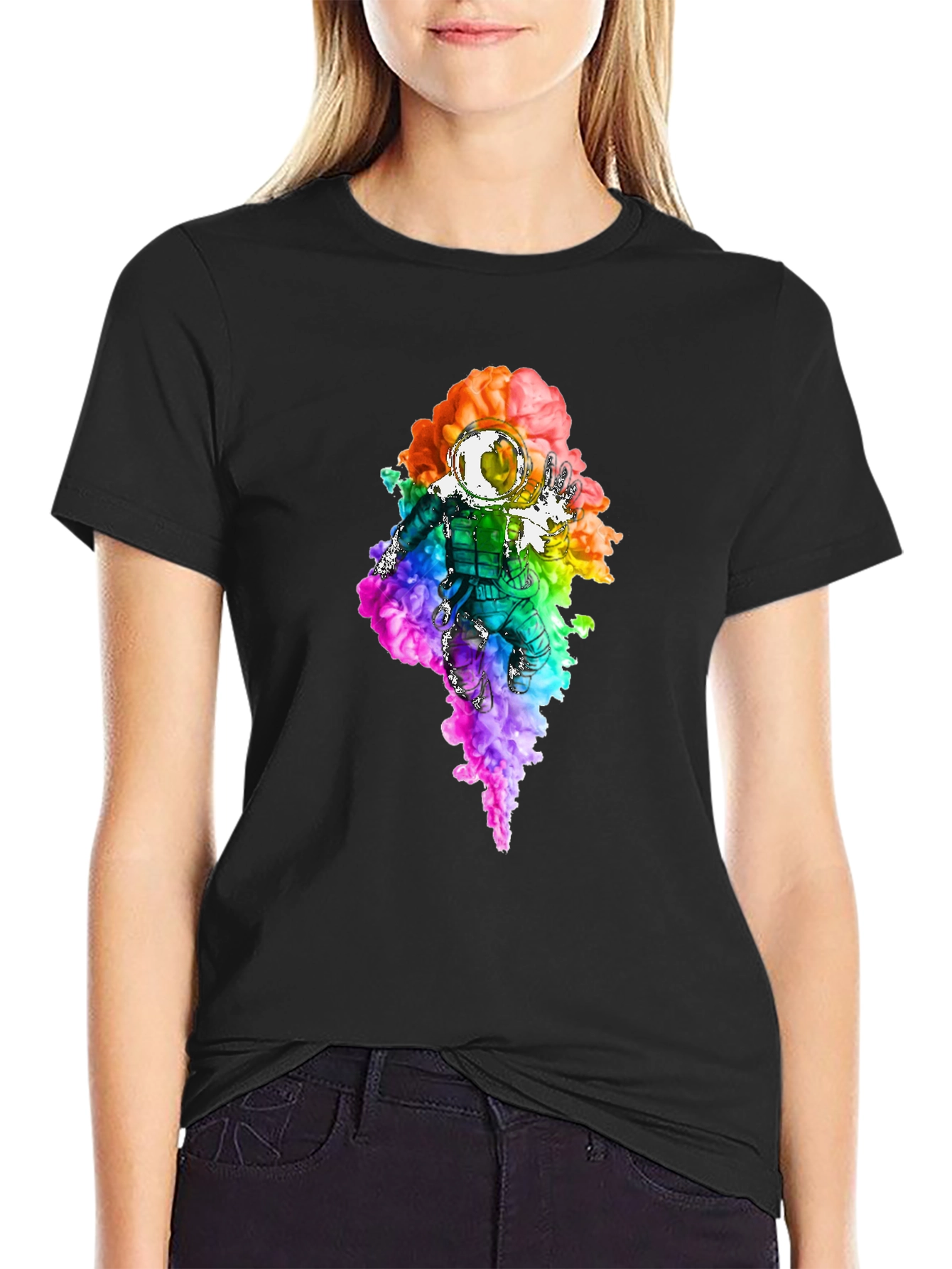 Astronaut Rainbow Smoke T-Shirt