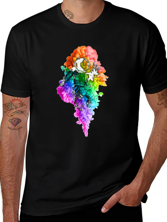 Astronaut Rainbow Smoke T-Shirt