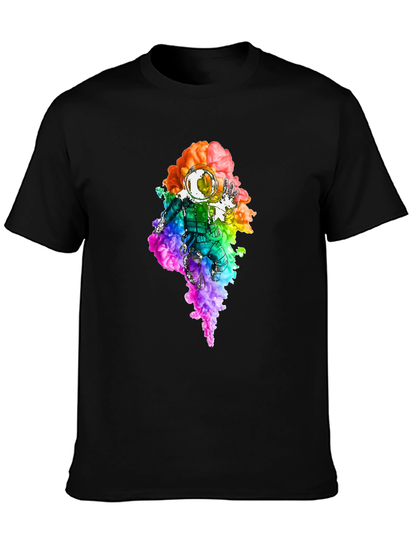 Astronaut Rainbow Smoke T-Shirt