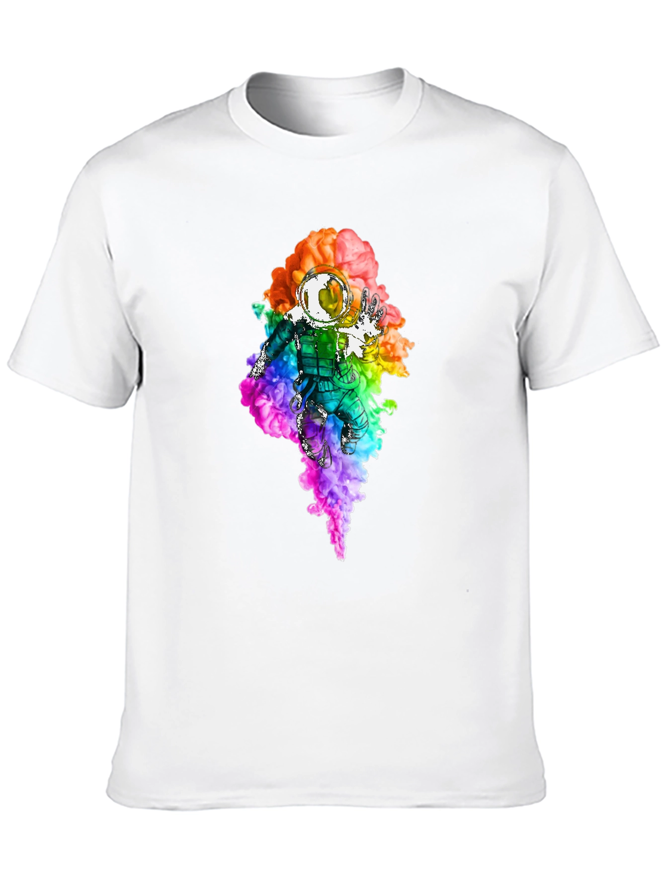 Astronaut Rainbow Smoke T-Shirt