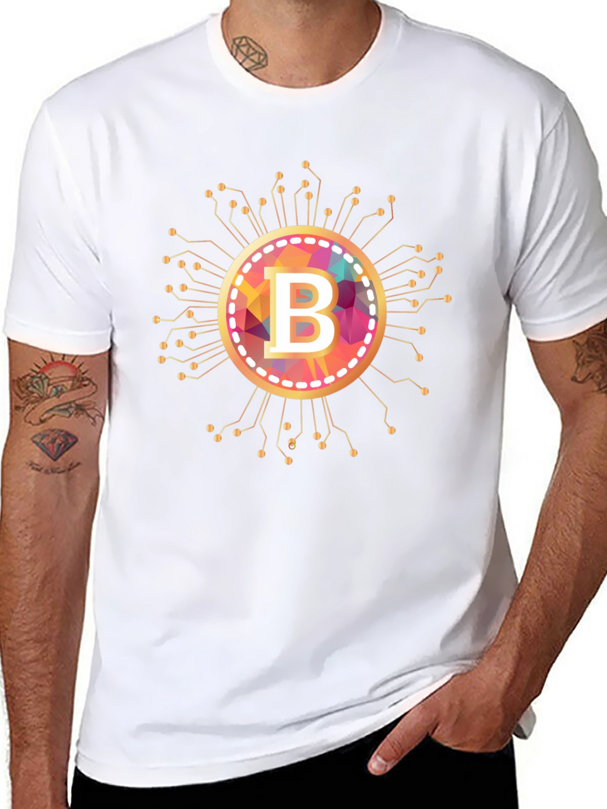 Bitcoin B Logo Black T-Shirt