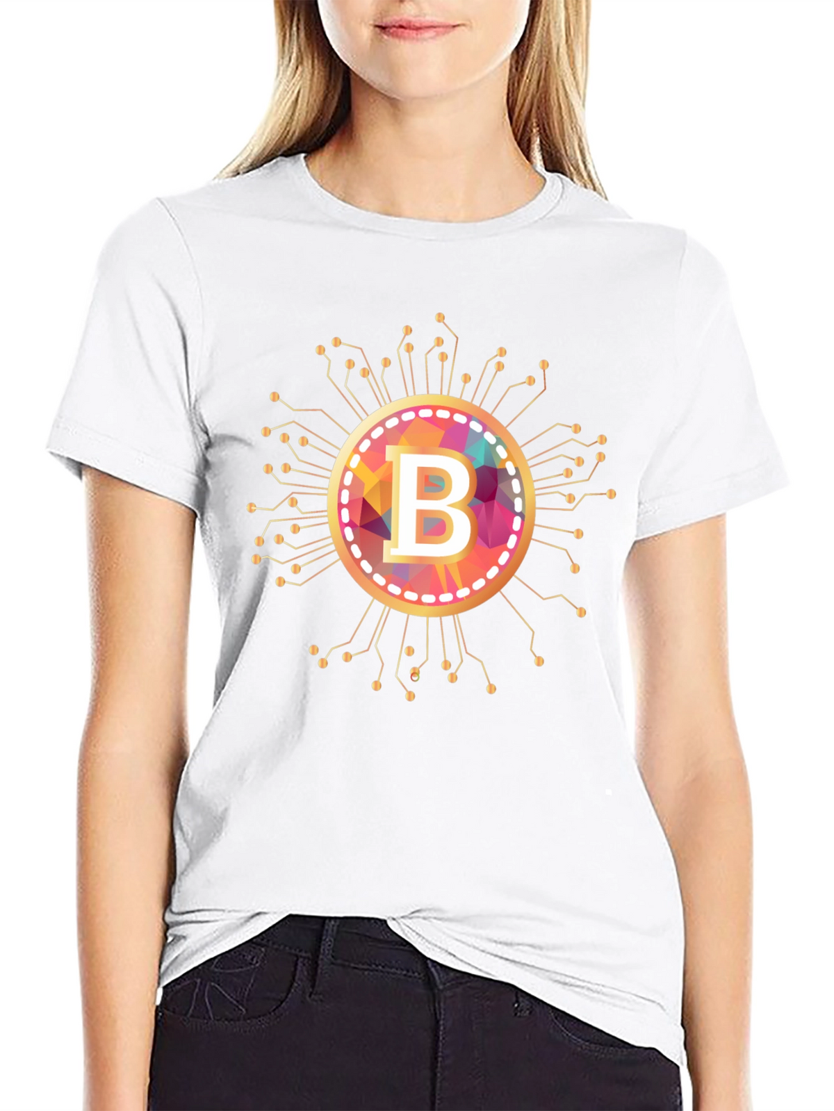 Bitcoin B Logo Black T-Shirt