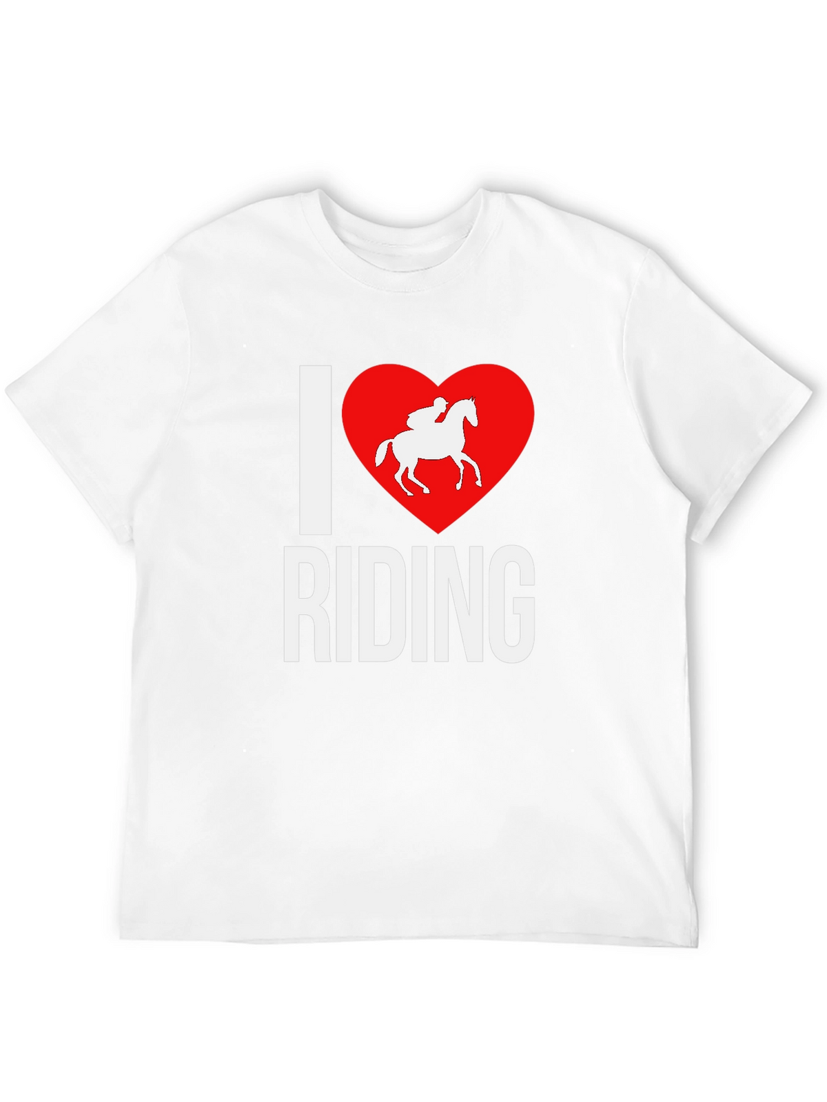 I Heart Riding Graphic Tee - Equestrian Lovers T-Shirt