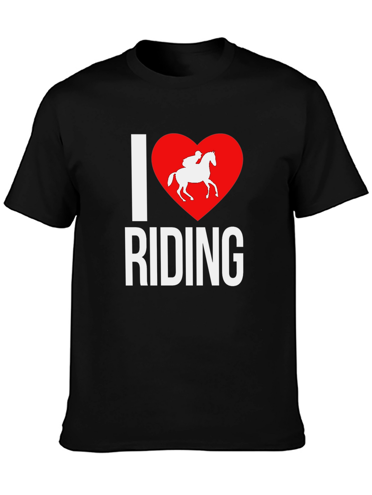 I Heart Riding Graphic Tee - Equestrian Lovers T-Shirt