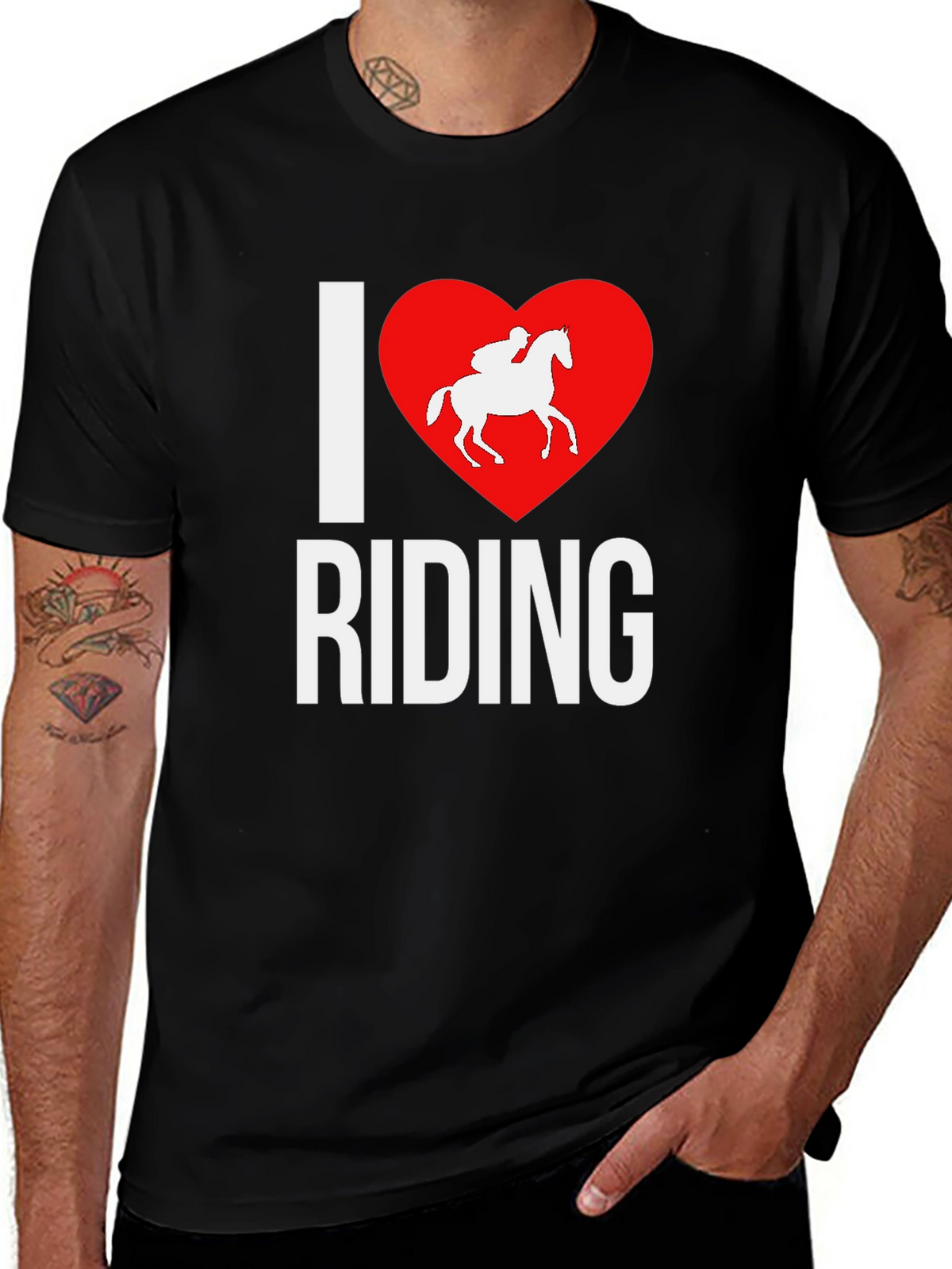 I Heart Riding Graphic Tee - Equestrian Lovers T-Shirt