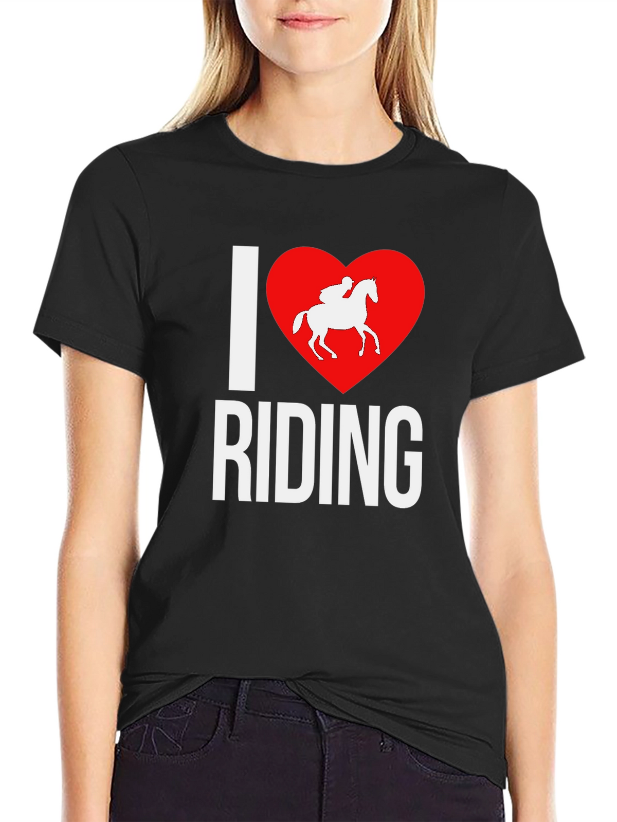I Heart Riding Graphic Tee - Equestrian Lovers T-Shirt