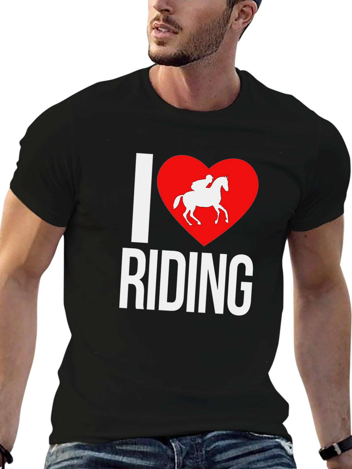 I Heart Riding Graphic Tee - Equestrian Lovers T-Shirt