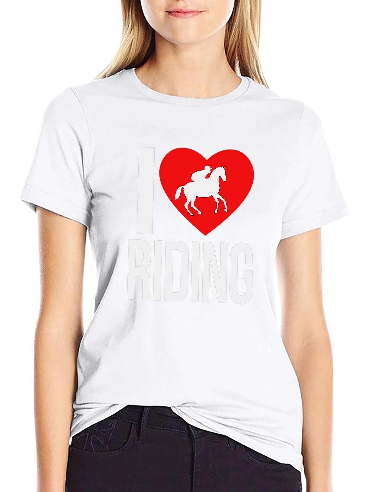 I Heart Riding Graphic Tee - Equestrian Lovers T-Shirt