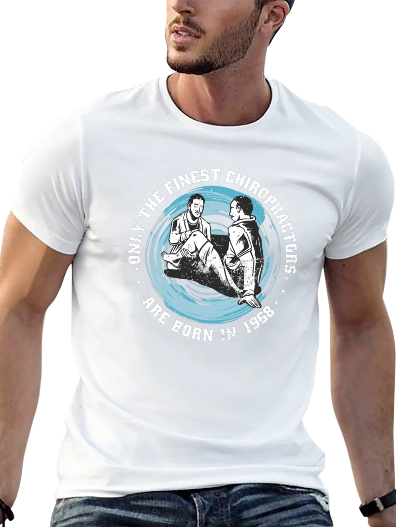 Chiropractor Born In 1968 Mens Graphic Tee