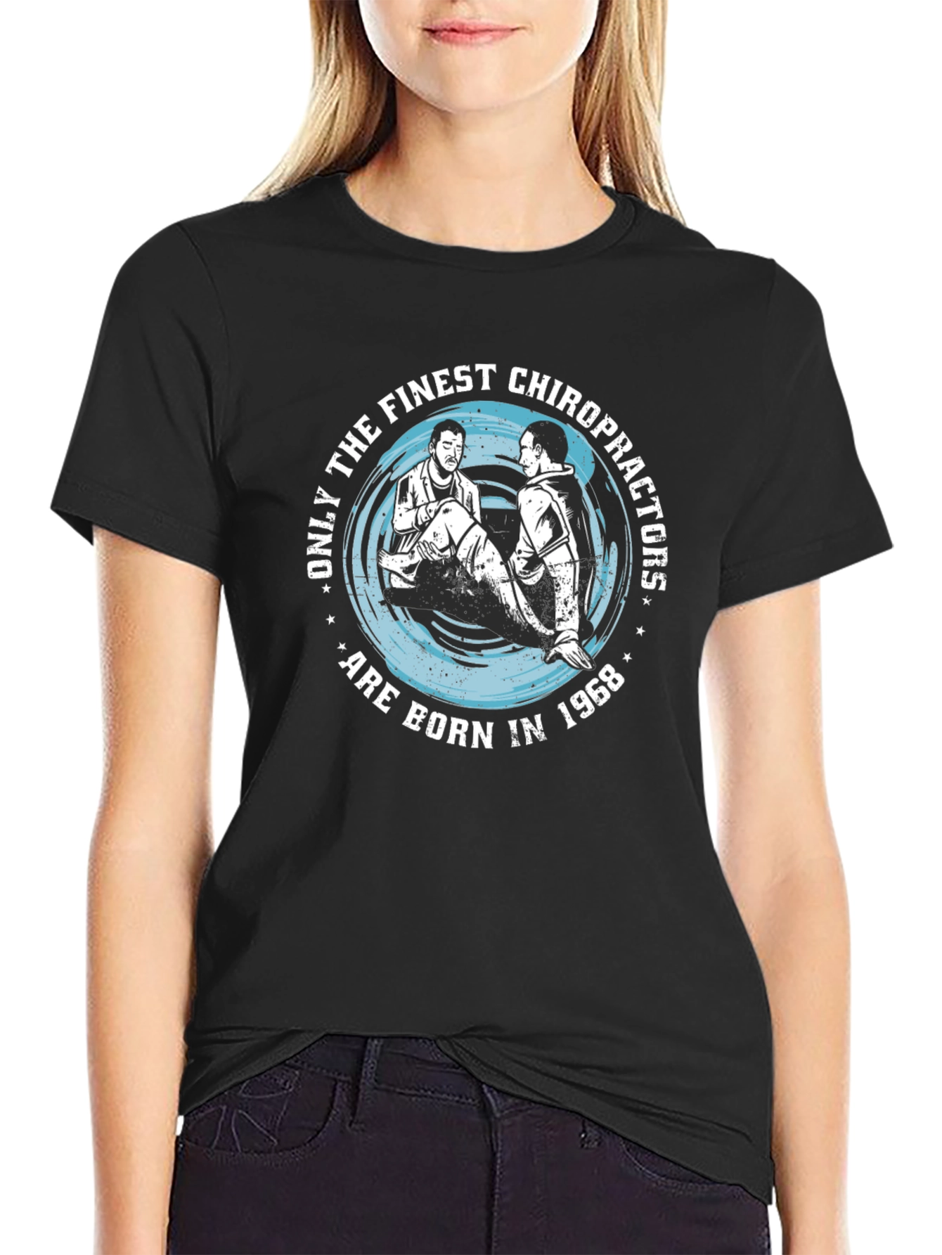 Chiropractor Born In 1968 Mens Graphic Tee