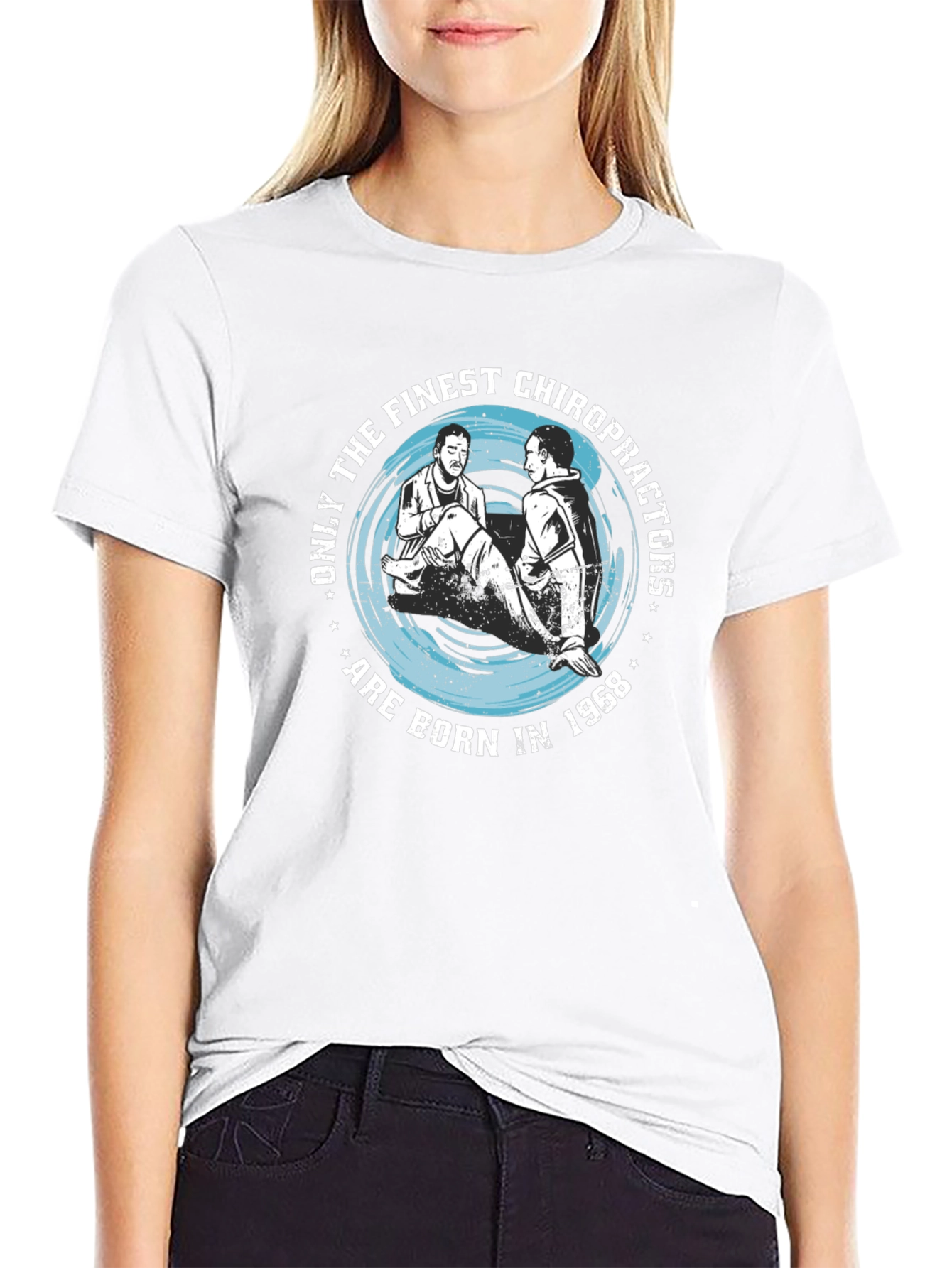 Chiropractor Born In 1968 Mens Graphic Tee