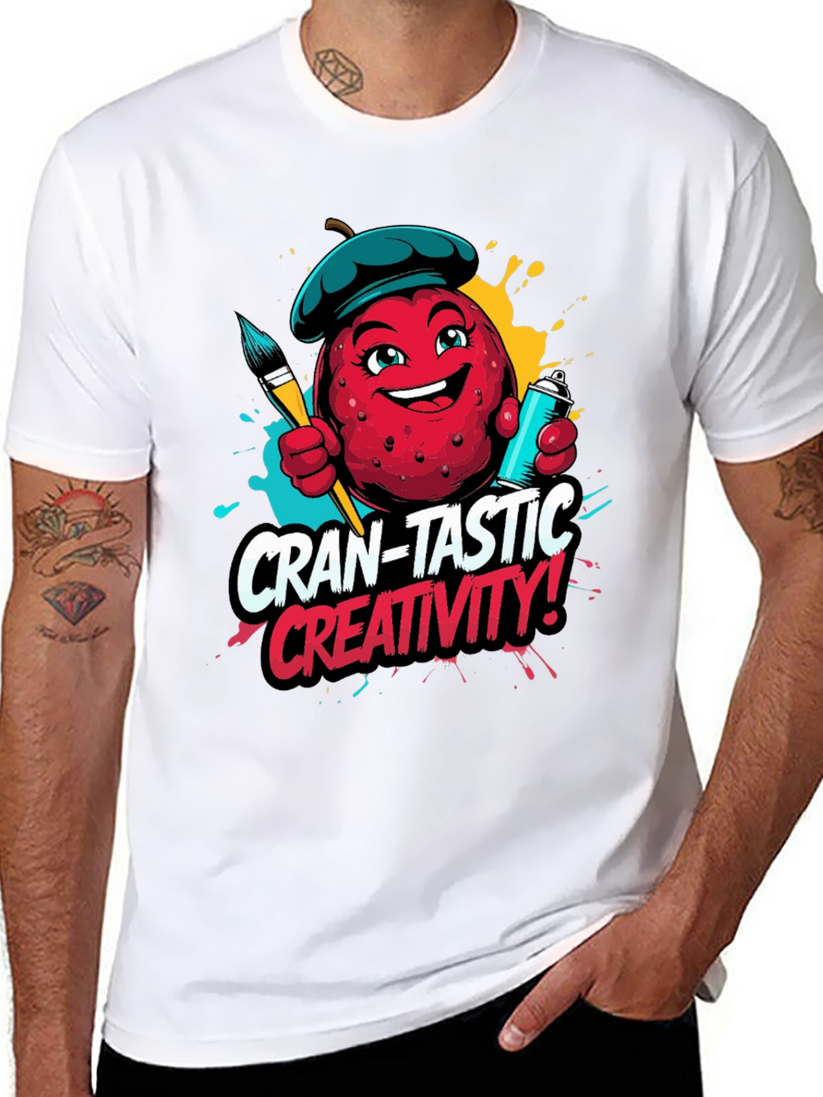 Cran-Tastic Creativity Black T-Shirt