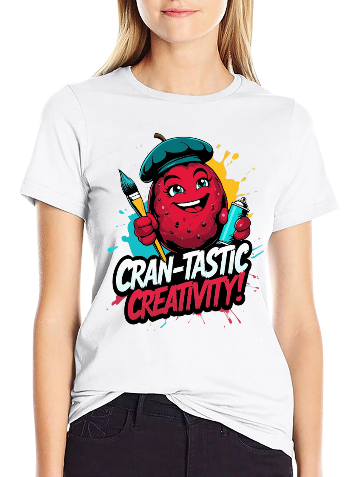 Cran-Tastic Creativity Black T-Shirt