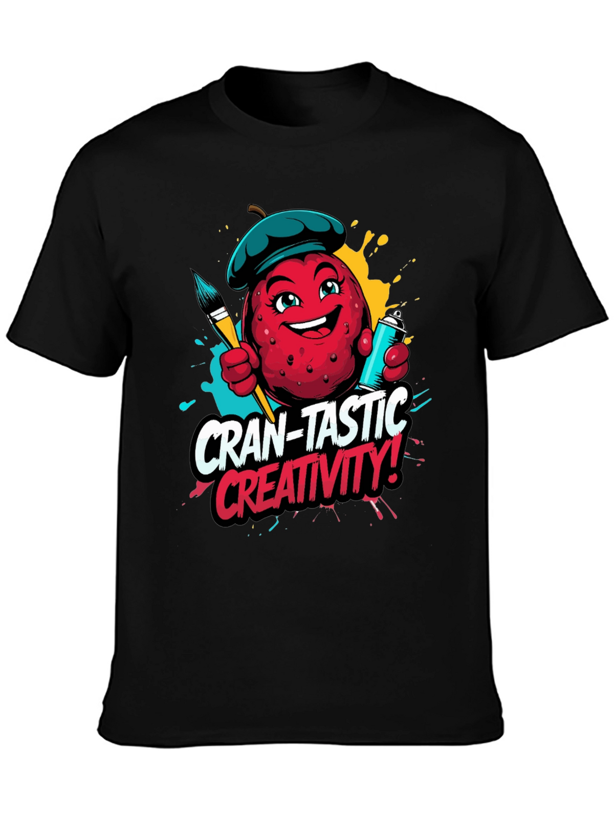 Cran-Tastic Creativity Black T-Shirt
